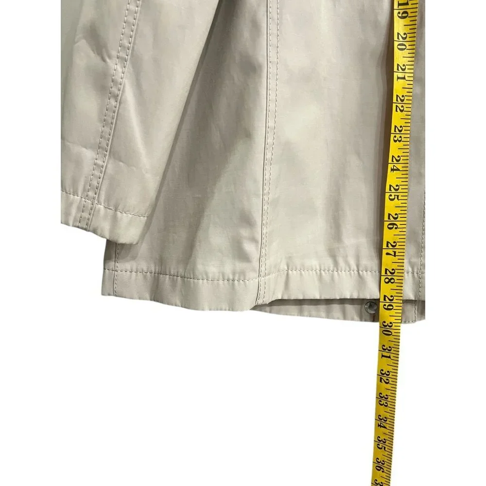 Fleet Street Women Large Jacket/Coat Tan Orange Detachable Hood Zip Snap - Picture 12 of 15